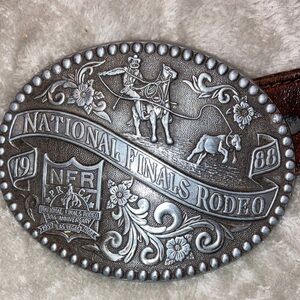 National Finals Rodeo PRCA 30th Anniversary belt buckle